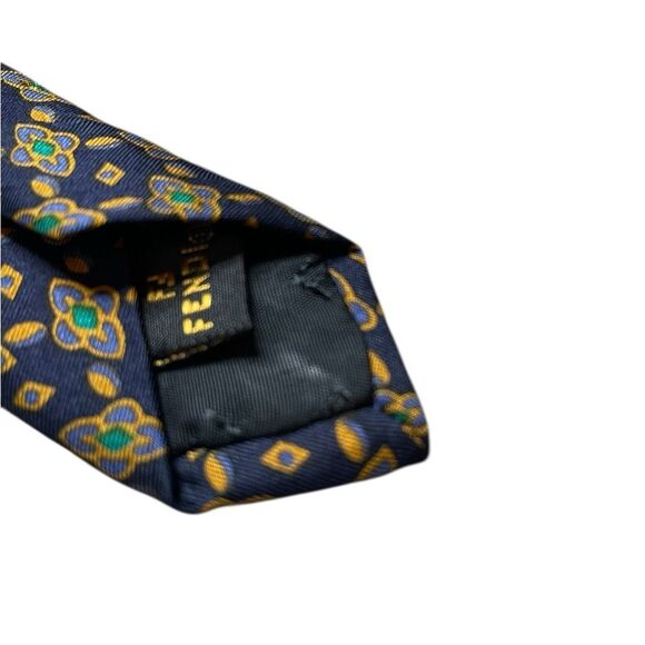 FENDI Silk Tie Navy - Picture 10 of 10